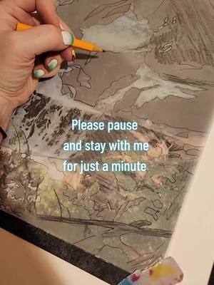 A post by @julieb603 on TikTok caption: You matter! #timepirates #safespace #arttok #processvideo #nature #art #waterfall 