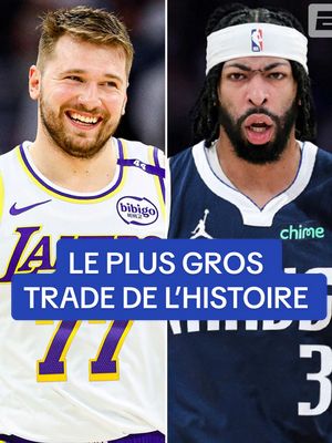 A post by @trashtalk_fr on TikTok caption: Je suis CHOQUÉ 😳😳😳 #NBA #basketball #lukadoncic #anthonydavis 