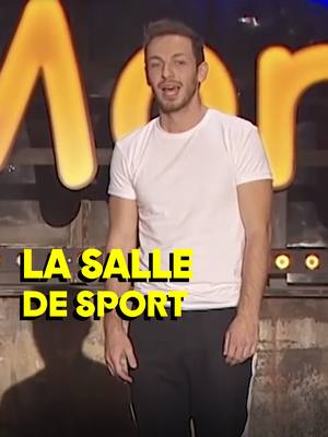 A post by @montreuxcomedy on TikTok caption: Qui a déjà lâché ses résolutions  ? 👀😂🏋️ Retrouve le sketch d' @alexramiresss "La salle de sport" en intégralité sur notre chaîne Youtube. ✨ #Humour #StandUp #MontreuxComedy #Sport