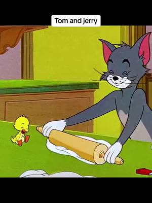 A post by @funpagelike on TikTok caption: subscribe to my YouTube channel link in bio #cartoon #tomandjerry #funny #accadeoggi 