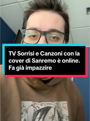 A post by @alvisesalerno on TikTok caption: Scelta migliore non poteva esistere @TV Sorrisi e Canzoni  #tvsorrisiecanzoni #fedez #achillelauro #cover 