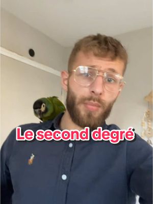 A post by @larche_de_francois on TikTok caption: @L'arche, à l'envers 🦜  #perroquet #humour 