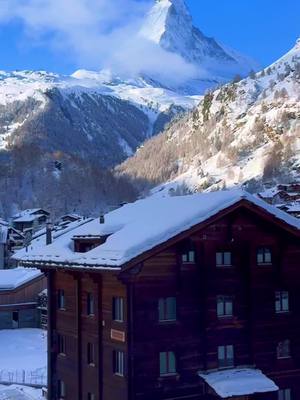 A post by @swiss_beautiful on TikTok caption: 📍Zermatt, Switzerland🇨🇭 #swissroads #switzerland #switzerlandnature #roadtrip #zermatt #matterhorn #swissbeautiful #sisiswiss 