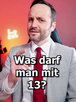 A post by @herranwalt on TikTok caption: Was darf man mit 13? 💕 #1minutejura #lernenmittiktok 