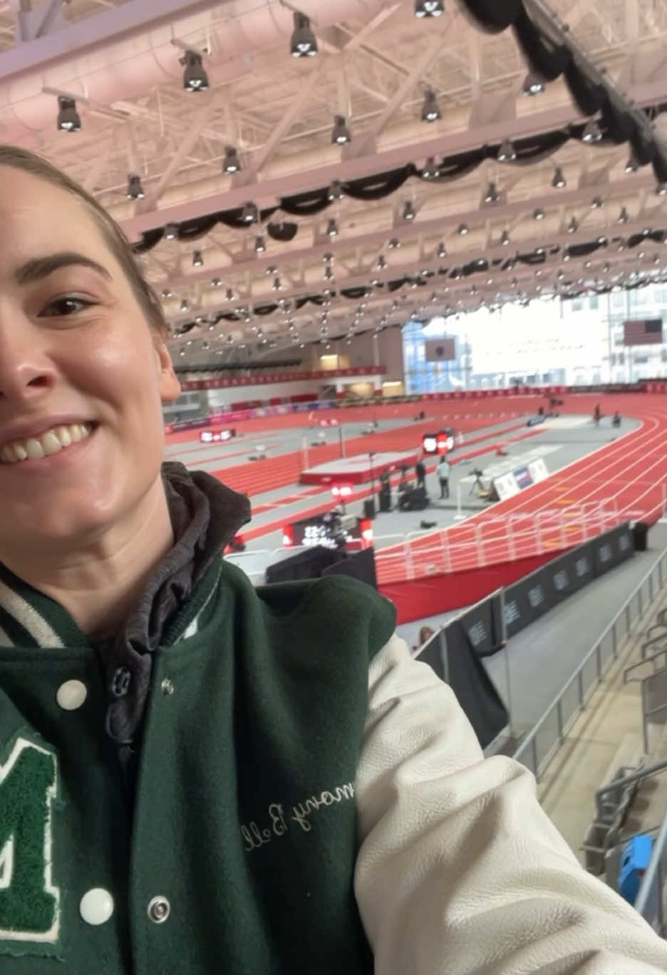 A post by @bellchiro on TikTok caption: Another year treating athletes at the New Balance Indoor Grand Prix #NBIGP #BostonChiropractor @New Balance @New Balance Lifestyle #track 