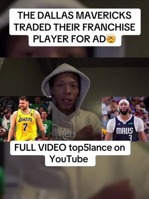 A post by @top5lance on TikTok caption: YouTube top5lance for full video #fyp #NBA #foryoupage #viral #lukadoncic #lakers #anthonydavis #dallasmavericks 