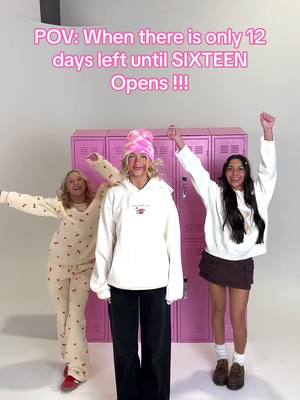 A post by @notenoughnelsonsofficial on TikTok caption: 12 MORE DAYS!!! Who’s counting down with us!?!?🩷 #sixteen @Sixteen By JustKass & NEN 