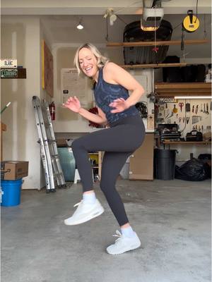 A post by @shufflemamas on TikTok caption: Shuffle dancing is the first workout in my entire life where I’m NOT counting down the minutes, staring at the clock thinking “when is it over??” The music lifts the heart, moving your body… I completely lose track of time. Anyone else find a way to get movement in that you absolutely love? 🔥 #shufflemamas #dancetherapy #momswhodance #shuffle #shuffledance #learnhowtodance #dancefitness #dancecardio