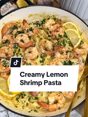 A post by @vivaciousgourmet on TikTok caption: Just when you thought pasta couldn’t get any better, let me introduce you to this Creamy Lemon Garlic Shrimp Pasta! 🍋🍤✨  The magic of this dish lies in the perfect harmony of flavours—zesty lemon juice brightening up the creamy sauce, complemented by the rich, garlic-infused goodness. Each shrimp is cooked to perfection, adding a delightful burst of  flavour that takes this meal to the next level. It’s not just a feast for the taste buds; it’s a feast for the eyes too! The vibrant colors of the pasta, shrimp, and fresh herbs create a beautiful presentation that makes every plate Instagram-worthy. Whether you’re hosting a dinner party or treating yourself to a cozy night in, this dish is sure to impress. And the best part? It’s quick and easy to whip up! Perfect for those busy weeknights when you want something delicious without spending hours in the kitchen. So grab your forks and let’s dive into this creamy, dreamy pasta paradise!  Who’s craving a bite? 😍❤️ @Wild Fork Canada  #PastaPerfection #ShrimpLovers #Foodie #CookingJoy #GourmetAtHome #InstaFood”