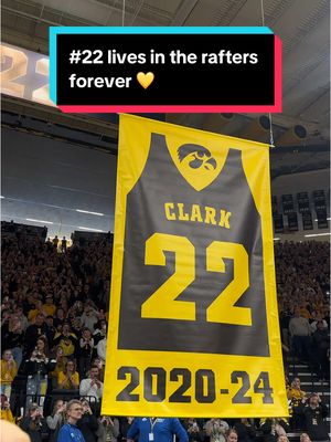 A post by @wnba on TikTok caption: #22 is immortalized forever for Iowa WBB 🙌 Congratulations Caitlin Clark!