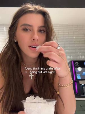 A post by @notoliviadejarnett on TikTok caption: I sound like I’m doing an ad for pebble ice