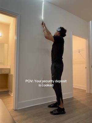 A post by @iluvwells on TikTok caption: Security deposit = cooked🥲