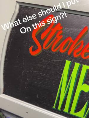 A post by @tomhudach on TikTok caption: Help me out!! What should i add to this? #sign #lettering #design 