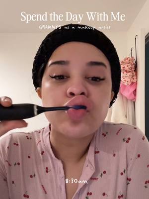 A post by @shanell.sorrells on TikTok caption: No music or voiceover lmk if you guys like that as i’ve been enjoying these kind of mini raw audio vlogs lately!!!❤️🥰🫶🏼  #promua #celebmua #lamua #grammys #grammysmakeup #grammys2025 #glam #makeup #dayinmylife 