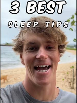 A post by @fit.cameron on TikTok caption: Sleeping can be hard. Here are my 3 best tips for getting better sleep! #sleep #bettersleepbetteryou #sleephack 