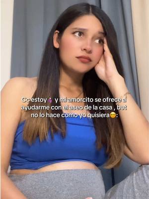 A post by @andyramirez.ch on TikTok caption: A alguien más le da impulso de limpiarlo todo?😂 #embarazada #mom #aseo #cosasdeembarazadas #embarazo 