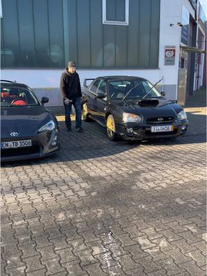 A post by @inak.1998 on TikTok caption: Einen ersten schönen sonnigen Tag gehabt 🫶🖤 jetzt ist er wieder fresh und clean 🥰 #subaru #subaruwrx #subaruwrxsti #impreza #imprezawrxsti #blobeye #subaruimprezawrxsti #javablack #jdmcarsoftiktok 