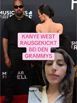 A post by @morethangossip on TikTok caption: das ist doch nocht mehr ok 😭 komplett nac kt ist crazy? #kanyewest #ye #kanye #grammys2025 #grammys #scammyd #biancacensori 