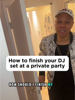 A post by @wearesunana on TikTok caption: Some tips on how to end your private party DJ set specifically…it’s very different to a club set! Is this helpful? #learntodj #beginnerdj #djtipsandtricks #djtips #djs #djing 