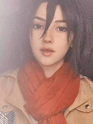 A post by @trafalgar_ele on TikTok caption: Get the f*ck out of my way! #attackontitan #mikasa #mikasaackerman #c0splay 