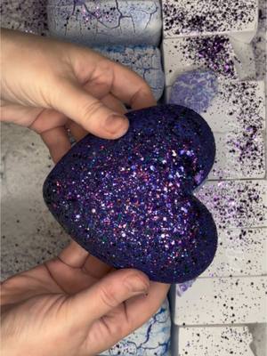 A post by @crunchyasmr84 on TikTok caption: Purple Pasted Blocks & Hearts #crunchyasmr84 #asmr #chalkart 