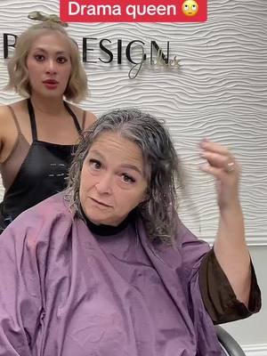 A post by @juliesbeautybydesign on TikTok caption: Drama queen 🙄#hair #ash #hairstylist #drama #foryoupage #foryourpage #goviral 