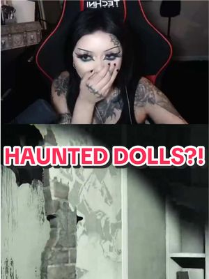 A post by @babycreepshow on TikTok caption: Haunted Dolls? Yeah no thank you! 😅 Game: Layers of Fear💀 #layersoffear #streamer #horrorgaming #twitchstreamer #tiktokstreamer #scarygame #twitchclips #creatorsearchinsights 