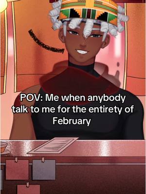 A post by @kishinshinobi on TikTok caption: Happy Black History Month yall, we back posting now for BHM too 😤 #bhm #blackhistorymonth #BlackTikTok #fyp #relatable #vtuber #envtuber #blackpeople 