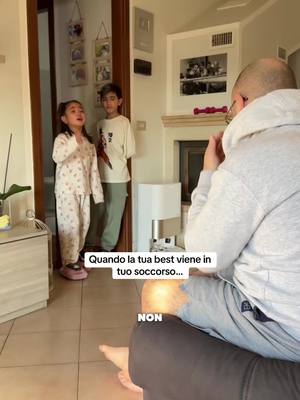 A post by @nenenicoo on TikTok caption: Premetto che lei ha frainteso il discorso 😂 ma cercare di farle capire il contrario è impossibile 🤣 appena suo fratello viene toccato, scatta immediatamente 😳 altro che best😂 #bestfriend #sister #brother #😂😂😂 