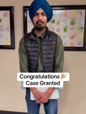 A post by @jaspreet_singh_attorney on TikTok caption: Congratulations 🎉 Case Granted #jaspreetsinghattorney 