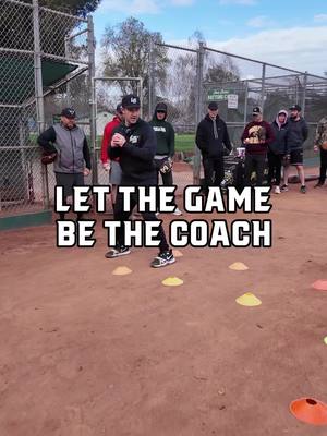 A post by @legends_baseball on TikTok caption: Coaching and development is not just about giving instruction.  It’s about setting up the environment and letting the game be the coach.  Give them a goal.  Repetitions.  Time.  Patience.  Then sit back and watch them self organize.  This Maze drill is a great activity for kids to work on shuffling and throwing along with accuracy and staying sideways.  #baseball #coaching #littleleague #baseballseason #MLB #littleleague #littleleaguebaseball #coach