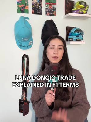 A post by @motorsportsdiaries on TikTok caption: luca doncic trade in f1 terms according to yall 🙏 #f1 #f1tiktok #NBA #f1contentcreators #lewishamilton 