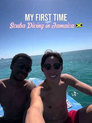 A post by @thelifeofjlowe on TikTok caption: My first time scuba diving in my home island of Jamaica 🇯🇲 #jamaicantiktok🇯🇲viral #jamaica #jamaicatiktok #scubadiving #diver #divemaster #padi @Yardie Divers & Watersports 