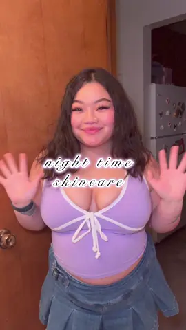 A post by @.exquisitela on TikTok caption: hi, it has been forever and I’m back to make more content.  a lot of people has been asking what’s my night skin care routine so let me share it with you all. my skin is sensitive so the less products, the better. just because these products work for me, doesn’t mean it’ll give you the same results like mine. i do drink half a gallon of water everyday with multivitamins as well.  product details: • @neutrogena eye makeup removal oil-free • @neutrogena makeup wipes • @cetaphil daily facial cleanser  • @elfcosmetics youth boosting blue-ty sleep night oil  #nightskincareroutine @Neutrogena @elfcosmetics @Cetaphil 