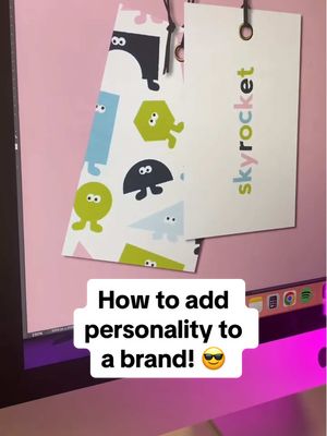 A post by @abiconnick on TikTok caption: Do this to inject personality and tell your clients brand story! ⬆️ #branddesigntips #brandidentity #illustrations #visualidentity #brandingtips 