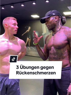 A post by @thegeneticone on TikTok caption: 3 Übungen gegen Rückenschmerzen #tipps #fitness #mobility #smb 