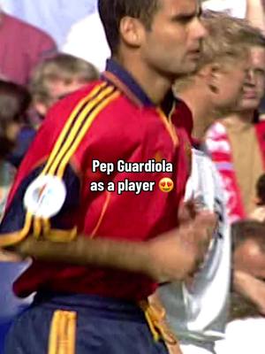 A post by @euro2024 on TikTok caption: Quality manager, quality player ✅ #PepGuardiola #EURO2000 #Spain 