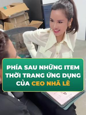 A post by @nhalee.ceo on TikTok caption: Phía sau những item thời trang ứng dụng của CEO Nhã Lê... #nhaleana #ceonhale #jtangelhospital #thoitrangnhale