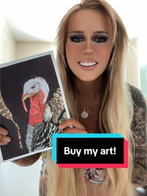 A post by @alexxxisxxxj on TikTok caption: Yay you guys can finally buy my art!! Limited quantities! 