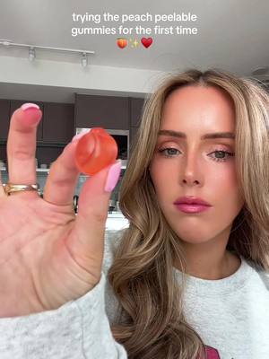 A post by @twincoast on TikTok caption: peach peelable gummies? #peelerz #peach #peelinggummies #fruit #fruitgummy #fruitgummies #candy #peaches 