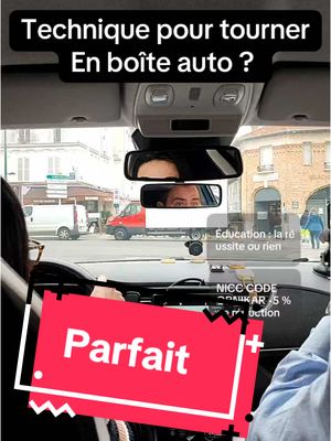 A post by @movedrivepermis on TikTok caption: Technique pour tourner à droite et à gauche en agglomération en Autoecole #auto #permisdeconduire  #conseils #voiture #LIVEhighlights #TikTokLIVE #LIVE 