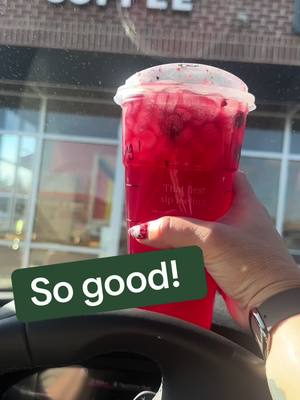 A post by @armymom28 on TikTok caption: @Starbucks #blackberry #sage #lemonade #refresher #newfavorite #starbucksrefreshers  