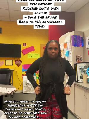 A post by @drkamilah_thaprincipal on TikTok caption: Let’s just say todays a good day….Im taking 4 more people this quarter who want to go into leadership tap the link in the bio and book a 1:1 and let’s go…..