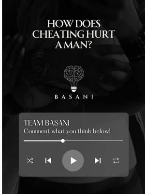 A post by @teambasani on TikTok caption: How does cheating hurt a man? . . . . . #basani #sumedh #thoughtcast #sumi #sumedhbasani