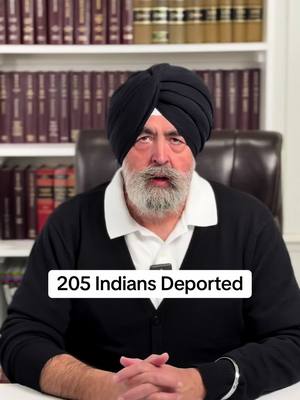 A post by @jaspreet_singh_attorney on TikTok caption: 205 Indians Deported #jaspreetsinghattorney 