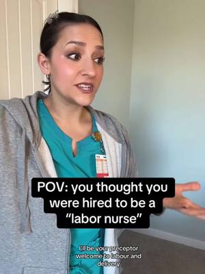 A post by @labor_junkie_rn on TikTok caption: Shout out to my LDRP nurses! 😘❤️🙌🏼 #pregnancy #nurse #nursehumor #baby