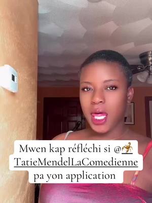 A post by @zwingshlay on TikTok caption: @🦂Tatie Mendel La Comedienne #fyp #viralllllll #vues #100kviews #1000kveiw🤘🏿🤘❤️🖤 #visibilité #haitiantiktok 