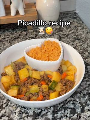 A post by @kathyoortiz on TikTok caption: Picadillo con papas recipe 😋🍽️ #recetas #EasyRecipes #DinnerIdeas #cooking #lonche 