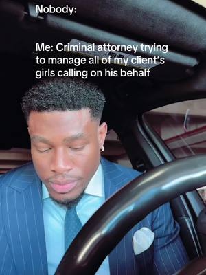 A post by @iamcaez on TikTok caption: Mans got 3 gfs and 2 baby mammas 🤣 pick ONLY ONE to be calling🤣 #lawyer #attorney #lawyersoftiktok #attorneysoftiktok 