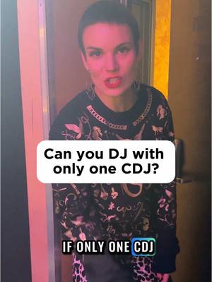 A post by @wearesunana on TikTok caption: DJs, did you know you can DJ with only one CDJ?! Obvs not ideal but if you get to your gig and one is broken, crisis averted! #djtipsandtricks #djs #beginnerdj #djtips #learntodj #djing #femaledj 